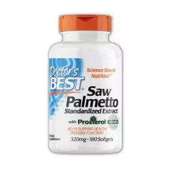 Saw Palmetto Standaryzowany Ekstrakt Prosterol 320 mg Prostata (180 sgels) Doctor's Best