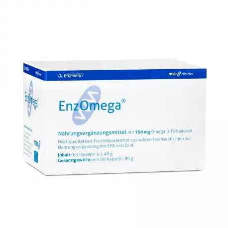 Kwasy Omega-3 EnzOmega® MSE 750 mg Idealna proporcja EPA do DHA (60 kaps) Dr Enzmann Mito-Pharma