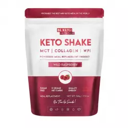 Keto Shake MCT Kolagen Białko WPI Dieta Ketogeniczna - Dzika Malina 500 g BeKeto