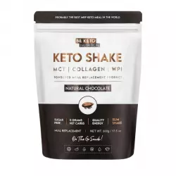 Keto Shake MCT Kolagen Białko WPI Dieta Ketogeniczna - Naturalna Czekolada 500 g BeKeto