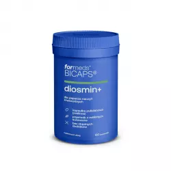 BICAPS Diosmin+ 450 mg Diosmina + Hesperydyna 50 mg + OPC + Resveratrol + Witamina C (60 kaps) ForMeds