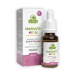 HelioVit KIDS Kompleks Witamin ADEK (K2 MK-7) dla Dzieci o Smaku Cytrynowym Krople 20 ml Slavito