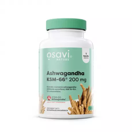 Ashwagandha KSM-66 200 mg (120 kaps) Osavi