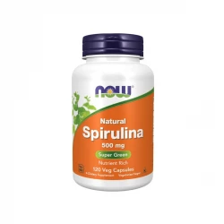 Spirulina 500 mg Naturalna Super Green (120 kaps) Now Foods