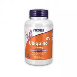 Ubiquinol 100 mg Koenzym Q10 Wysoko Przyswajalny (120 kaps) Now Foods