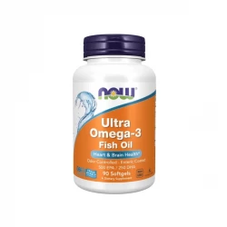 Ultra Omega-3 Fish Oil EPA 500 mg / DHA 250 mg (90 sgels) Now Foods