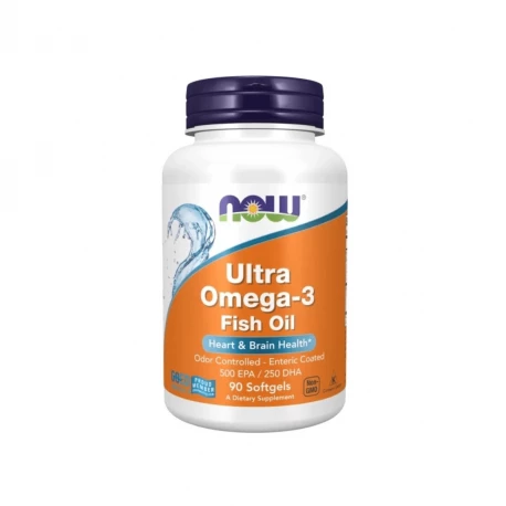 Ultra Omega-3 Fish Oil EPA 500 mg / DHA 250 mg (90 sgels) Now Foods