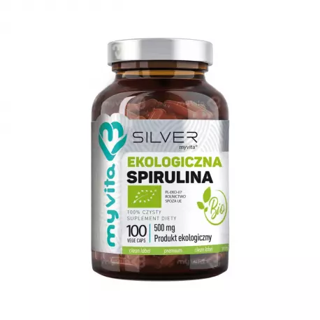 Spirulina Platensis BIO 500 mg (100 kaps) Silver MyVita