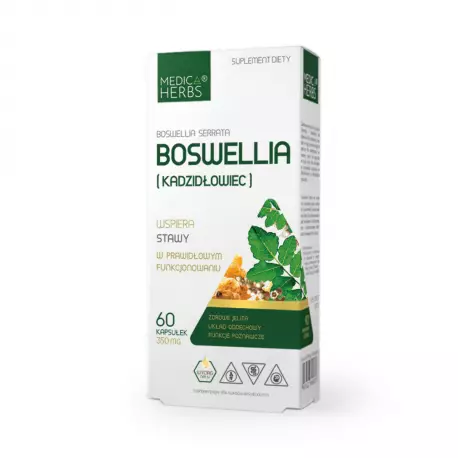 Boswellia (Kadzidłowiec) 350 mg Zdrowe Stawy Jelita (60 kaps) Medica Herbs