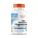 Magnez wysoko wchłanialny (Glicynian Lizyny 100% Chelatowany) - High Absorption Magnesium 100 mg (120 tab) Doctor's Best