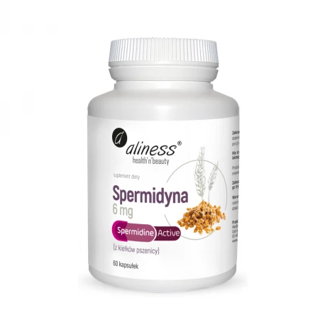 Spermidyna Active 6 mg z Kiełków Pszenicy (60 kaps) Aliness