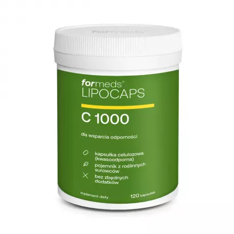 LIPOCAPS C 1000 mg Witamina C Liposomalna (120 kaps) ForMeds