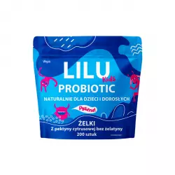 LILU Kids PROBIOTIC Naturalne Żelki z Probiotykami dla dzieci i dorosłych (200 szt) MyVita