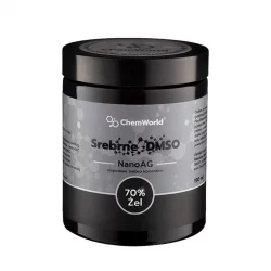 Srebrne DMSO 70% Niejonowe Srebro Koloidalne NanoAG 50 ppm w Żelu 190 ml ChemWorld