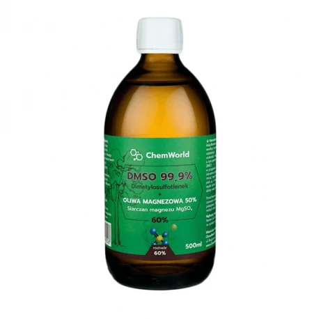 DMSO 99.9% + Oliwa Magnezowa Siarczan Magnezu - Roztwór 60% 500 ml ChemWorld