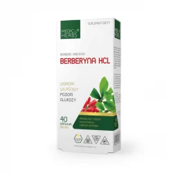 Berberyna HCL 516 mg Właściwy Poziom Glukozy (60 kaps) Medica Herbs