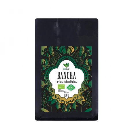Herbata Zielona Liściasta BANCHA 100 g Ekologiczna EcoBlik