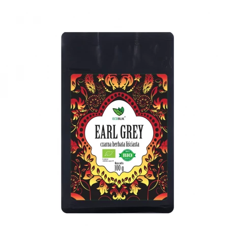 Herbata Czarna Liściasta EARL GREY 100 g Ekologiczna EcoBlik