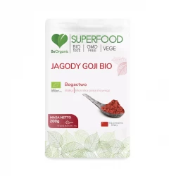 Jagody Goji Bio SuperFood Proszek 200 g BeOrganic