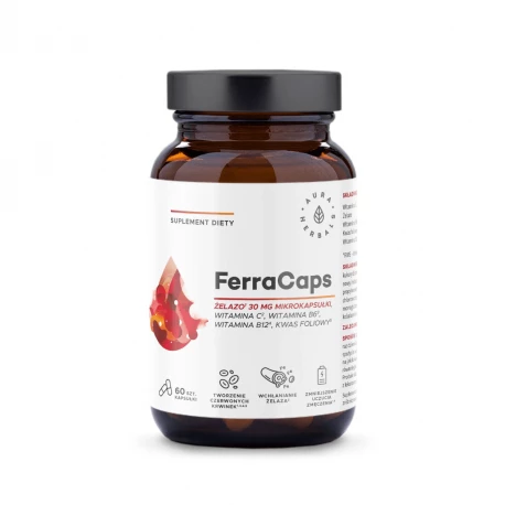 FerraCaps Żelazo 30 mg (60 kaps) Aura Herbals