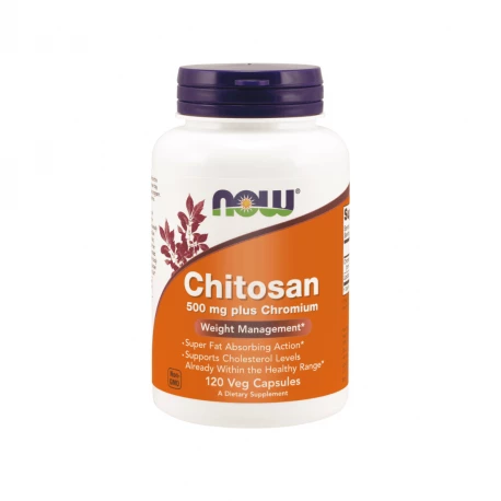 Chitosan 500 mg Chrom 100 mg VEGE (120 kaps) Now Foods