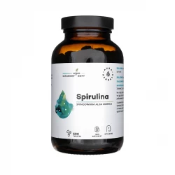 Spirulina Maxima Sprasowana Alga Morska (600 tab / 150 g) Aura Herbals