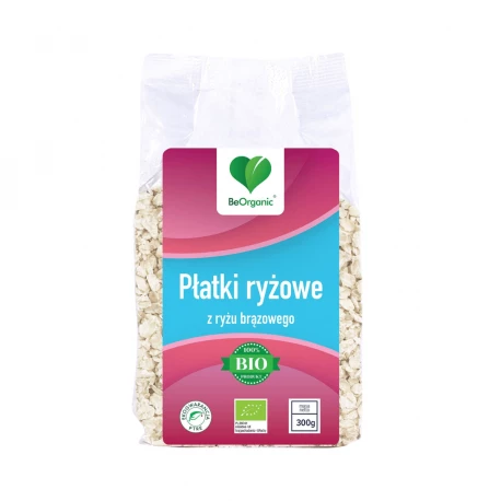 Ekologiczne Płatki Ryżowe BIO 300 g BeOrganic