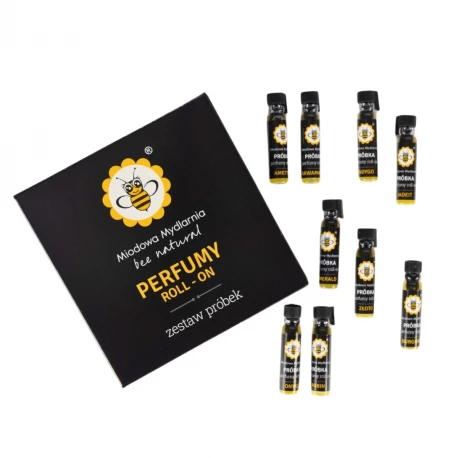 Zestaw Próbek Perfumy Mini Roll-on 9 x 0,5 ml Miodowa Mydlarnia