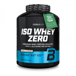 ISO WHEY ZERO Izolat Białka Serwatkowego Odżywka Białkowa z BCAA i Glutaminą Smak Waniliowy 2270 g BioTechUSA