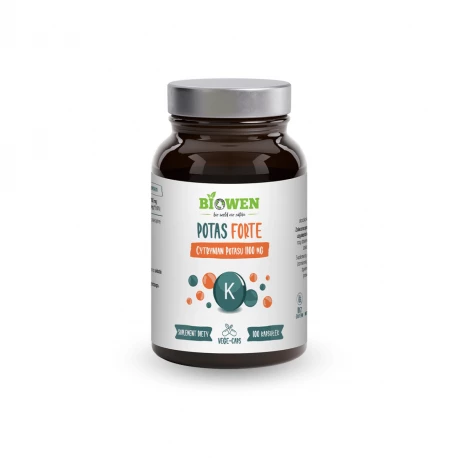 Cytrynian Potasu Potas Forte 1100 mg VEGE (100 kaps) Biowen