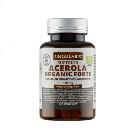 Acerola Organic Forte 520mg Witamina C (60 kaps) SINGULARIS