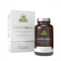 CHROMvit + Witamina C Niacyna Witamina B6 (120 kaps) Slavito