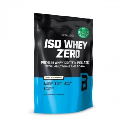 ISO WHEY ZERO Izolat Białka Serwatkowego Odżywka Białkowa z BCAA i Glutaminą Smak Waniliowy 500 g BioTechUSA