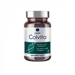 Kolagen Rybi Naturalny Algi Witamina E Colvita (120 kaps) Colway