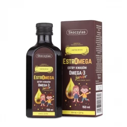 Kwasy Omega-3 dla Dzieci EstrOmega Junior Tran DHA EPA 150 ml Skoczylas