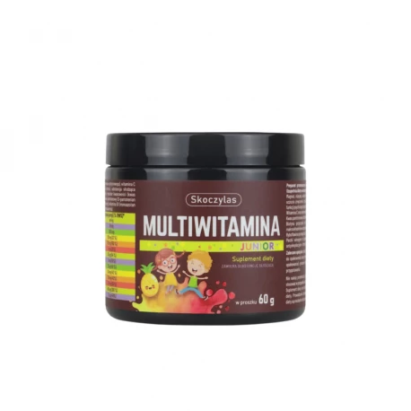 Multiwitamina Junior Zestaw Witamin dla Dzieci w Proszku 60 g Skoczylas