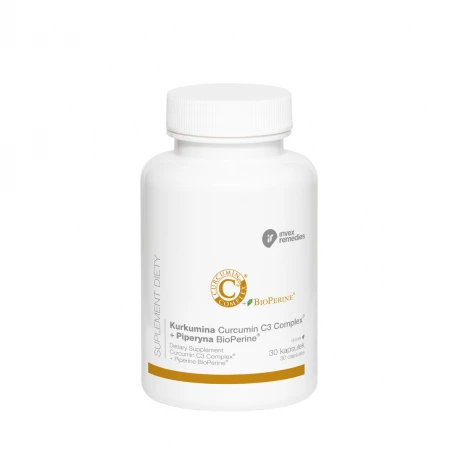 Kurkumina + Piperyna BioPiperine Curcumin C3 Complex (30 kaps) Invex Remedies