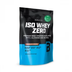 ISO WHEY ZERO Izolat Białka Serwatkowego Odżywka Białkowa z BCAA i Glutaminą Smak Czekoladowy 500 g BioTechUSA