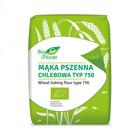 Mąka Pszenna Chlebowa TYP 750 BIO Ekologiczna 1 kg Bio Planet