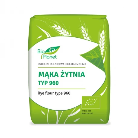 Mąka Żytnia TYP 960 BIO Ekologiczna 1 kg Bio Planet