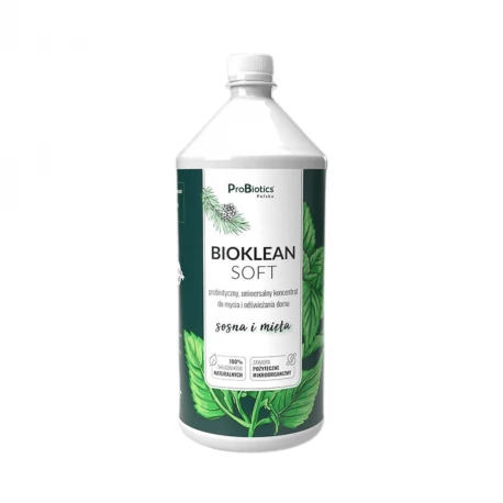 Bioklean Soft Płyn Koncentrat Uniwersalny do Mycia Domu Probiotyki Sosna Mięta (1000 ml) ProBiotics Polska