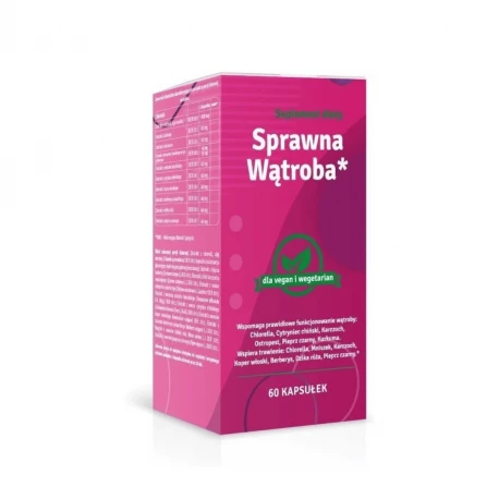 Sprawna Wątroba Ekstrakty Ziołowe na Wsparcie Pracy Wątroby (60 kaps) Polskie Centrum Farmaceutyczne