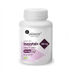 Inozytol Myo + D-Chiro 644/6 mg Witamina B6 (100 kaps) Aliness