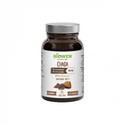 Chaga Ekstrakt Polisacharydy Beta-glukan 400 mg (90 kaps) Biowen