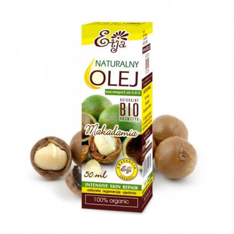 Olej Makadamia Naturalny 100% BIO 50ml ETJA