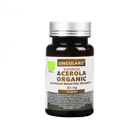 Acerola Organic 250 mg Organiczna Forte (60 kaps) Witamina C Singularis (OUTLET)