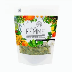 Femme Endometrium Naturalna Mieszanka Ziołowa 120 g Organis