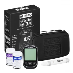 GluKeto Meter Glukometr Ketometr 2w1 Zestaw Startowy BeKeto
