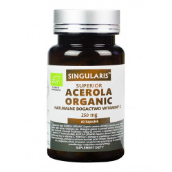 Acerola Organic 250mg (60kaps) Witamina C SINGULARIS