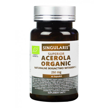 Acerola Organic 250mg (60kaps) Witamina C SINGULARIS